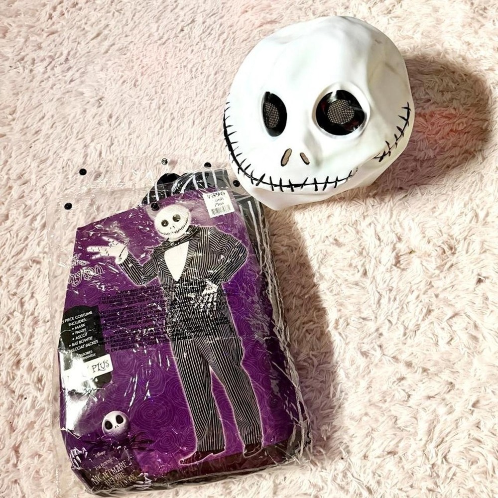 Jack Skellington Nightmare Before Christmas Costume Halloween Mens Adult Plus